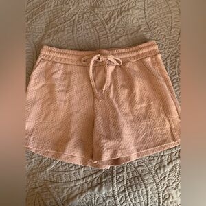 Women's Pink Textured Shorts